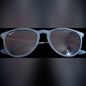 NWOT | Ray-Ban | Erika | Women's CUSTOM Sunglasses | Blue Frames | Polarized